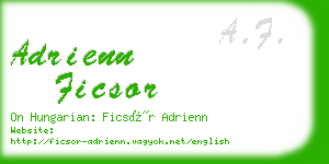 adrienn ficsor business card